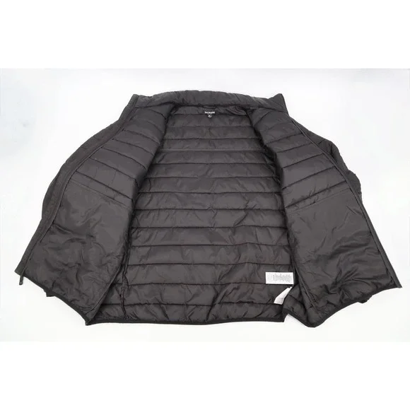 True Religon‎ Jacket Mens XXL Black Light Puffer Quilted Full Zip Size 2XL